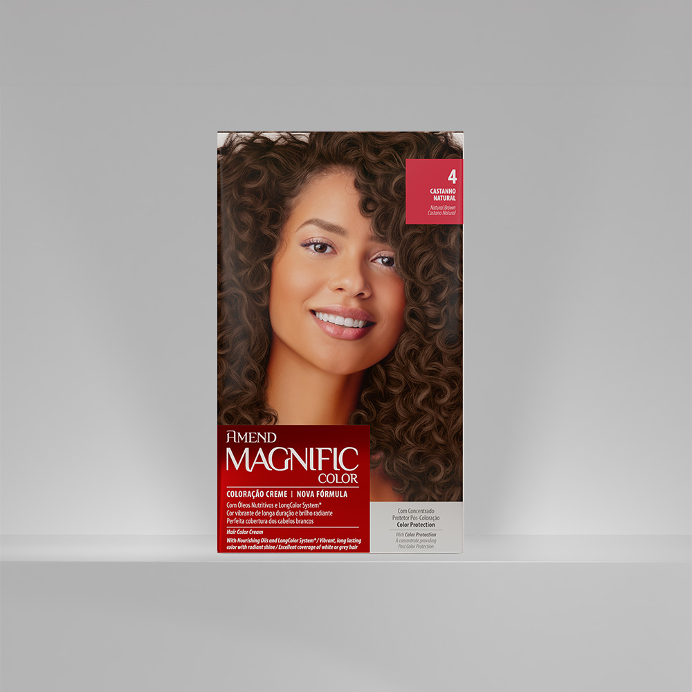 Kit Coloração Amend Magnific Color 4.0 Castanho Natural